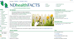 Desktop Screenshot of ndhealthfacts.org